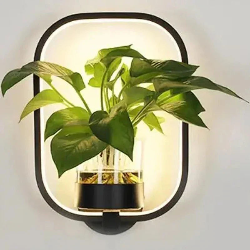 Botanical Wall Light with Planter – Modern Wall Lamp for Stylish Indoor Lighting