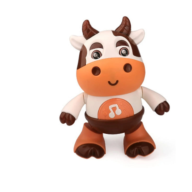 Interactive Cow Toy with Lights and Music Educational Toy for Kids