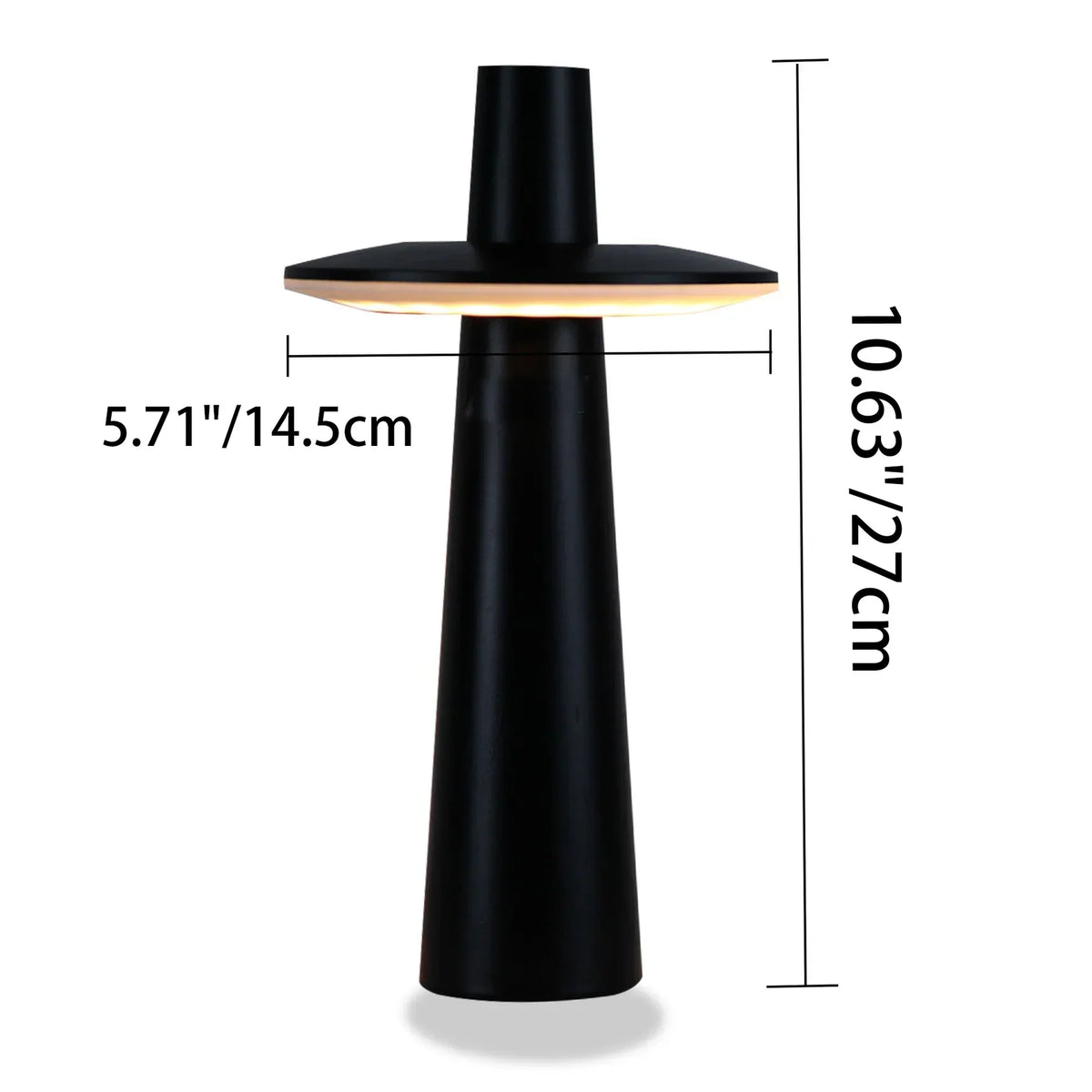 Moderne bordlampe med berøringssensor, unikt design og kompakt størrelse til seng eller skrivebord