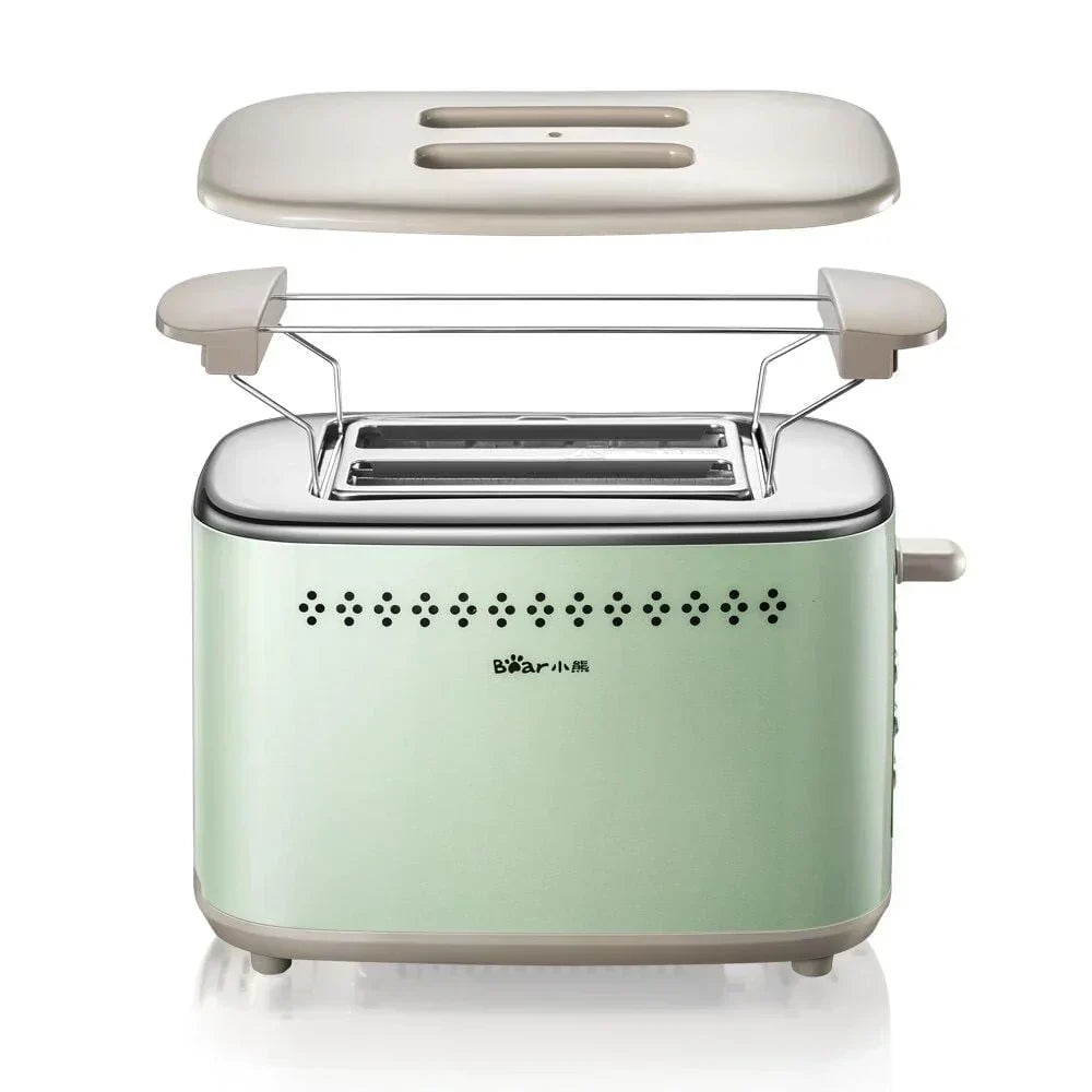 Retro Electric Toaster Vintage Stainless Steel 4 Slice Toaster Adjustable Browning Kitchen Appliance