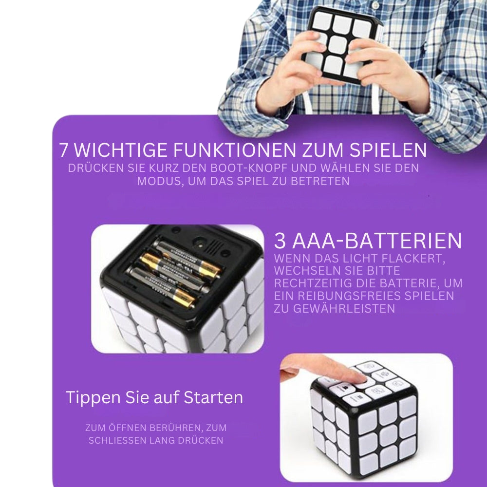 Smart Rubiks Cube Puzzle Game Interactive Brain Teaser Toy for Kids and Adults