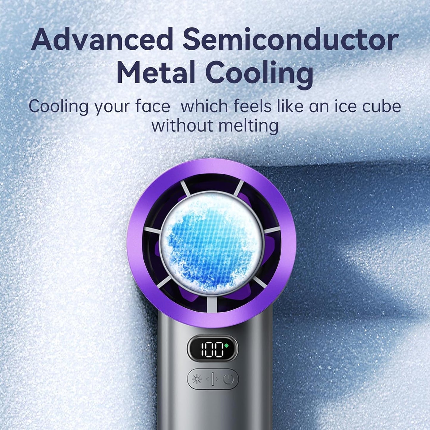 TurboJet Handheld Fan Portable High-Power Cooling Fan with USB Recharge