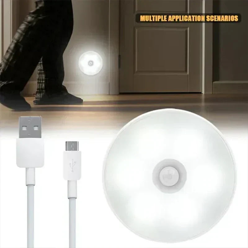 Wireless Motion Sensor Night Light LED Magnetic Rechargeable