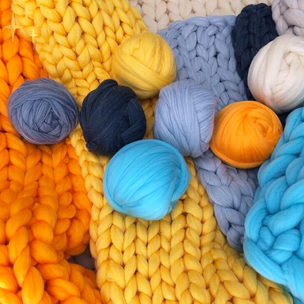 1000 Gram XXL Chunky Knitting Yarn Super Thick Soft Craft Wool
