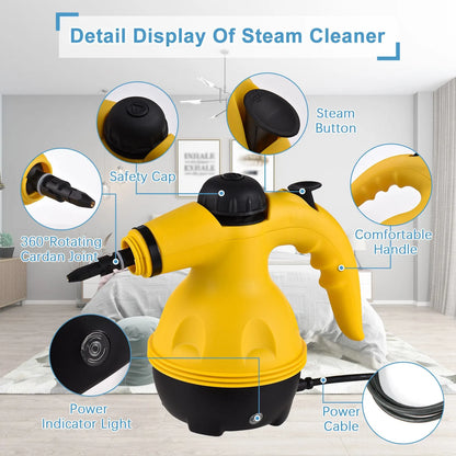 1000W Steam Cleaner Powerful Handheld Deep Cleaning