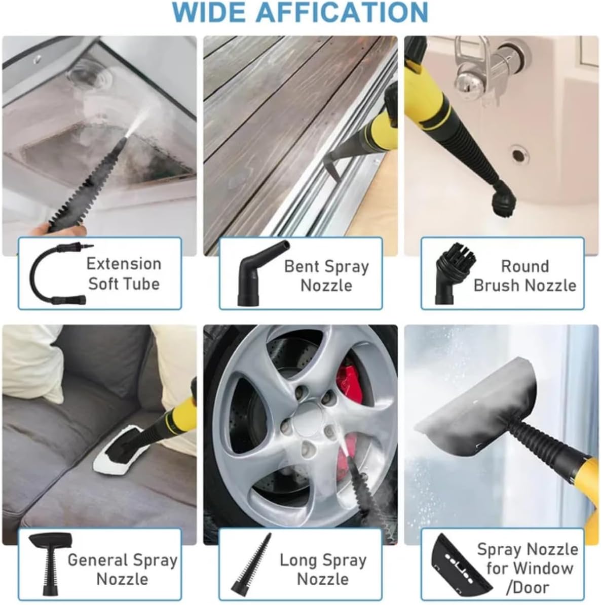 1000W Steam Cleaner Powerful Handheld Deep Cleaning