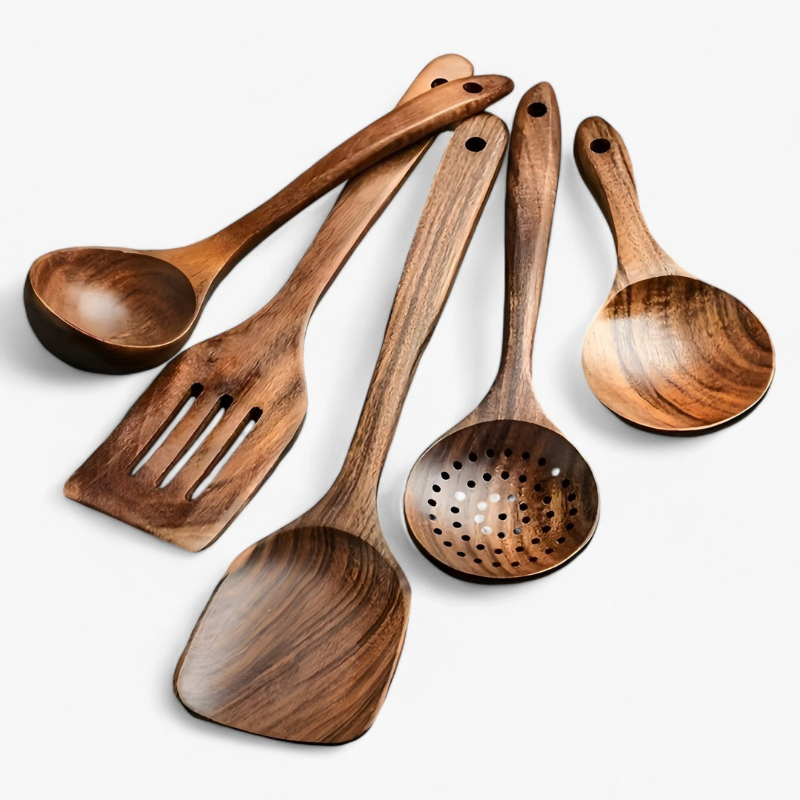 11-Piece Kitchen Utensil Set with Holder – Non-Stick Cooking Tools with Ergonomic Handles