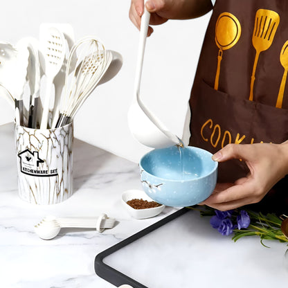 18 Piece Silicone Cooking Utensil Set Heat Resistant BPA Free Kitchen Tools