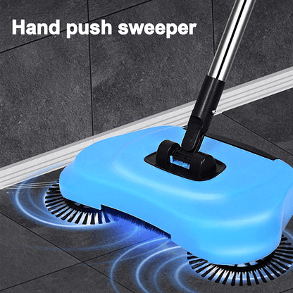 2 in 1 Manual Sweeper Vacuum Cordless Floor Cleaner