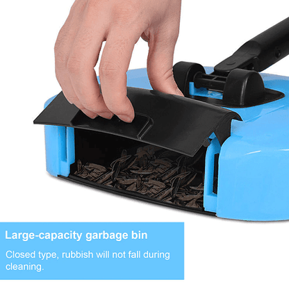 2 in 1 Manual Sweeper Vacuum Cordless Floor Cleaner