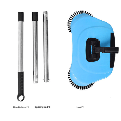 2 in 1 Manual Sweeper Vacuum Cordless Floor Cleaner