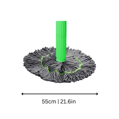 Kit mocio per pavimenti in microfibra 2 in 1 con secchio ad asciugatura rapida