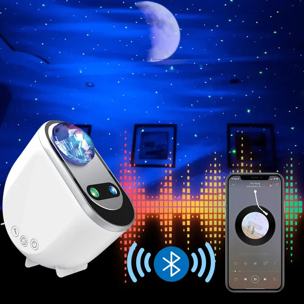 3-in-1 Galaxy Projector with White Noise, Bluetooth Audio and Rhythm Mode