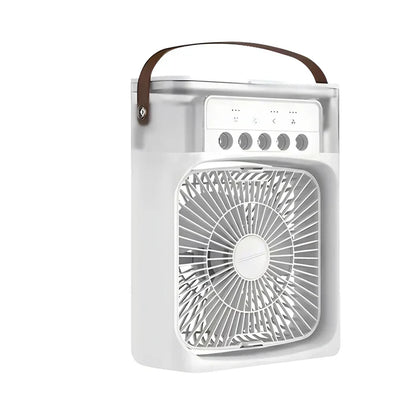 3-in-1 Portable Air Cooler Fan with 7-Colour LED Light for Home, Office and Outdoor Use