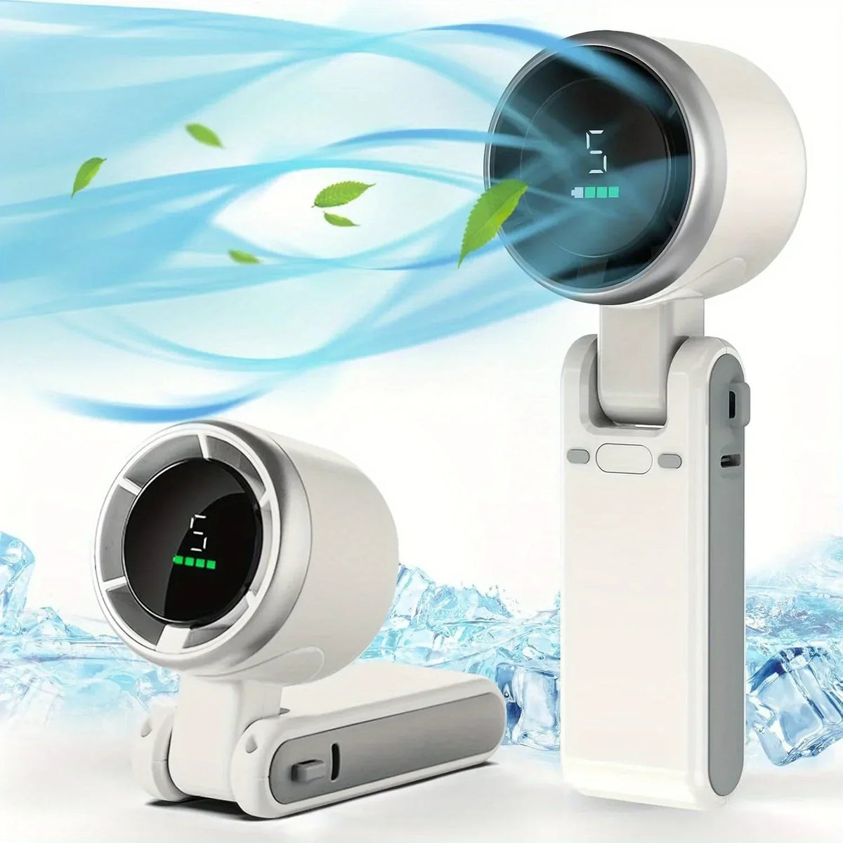 Mini ventilatore ricaricabile 3-in-1 da collo e con clip