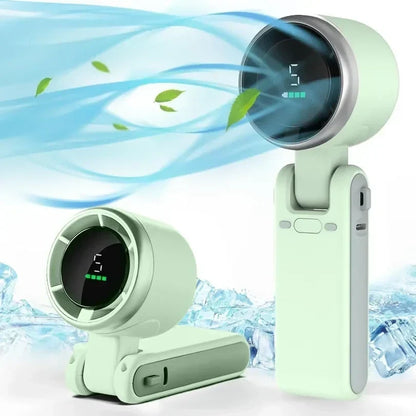 Mini ventilatore ricaricabile 3-in-1 da collo e con clip