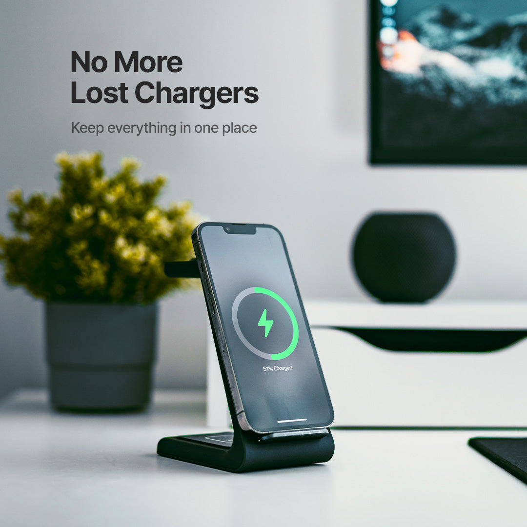 3 in 1 Wireless Charging Dock 15W Fast Charger for Multiple Devices