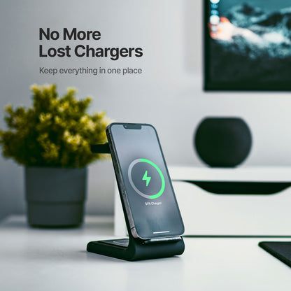 3 in 1 Wireless Charging Dock 15W Fast Charger for Multiple Devices
