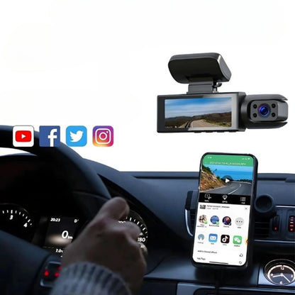320-Degree Ultra Wide Angle Smart Dash Cam Night Vision Car Camera Recorder
