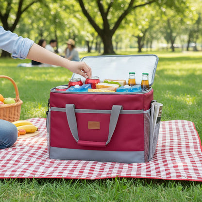 35L Insulated Cooler Bag with Zippered Top