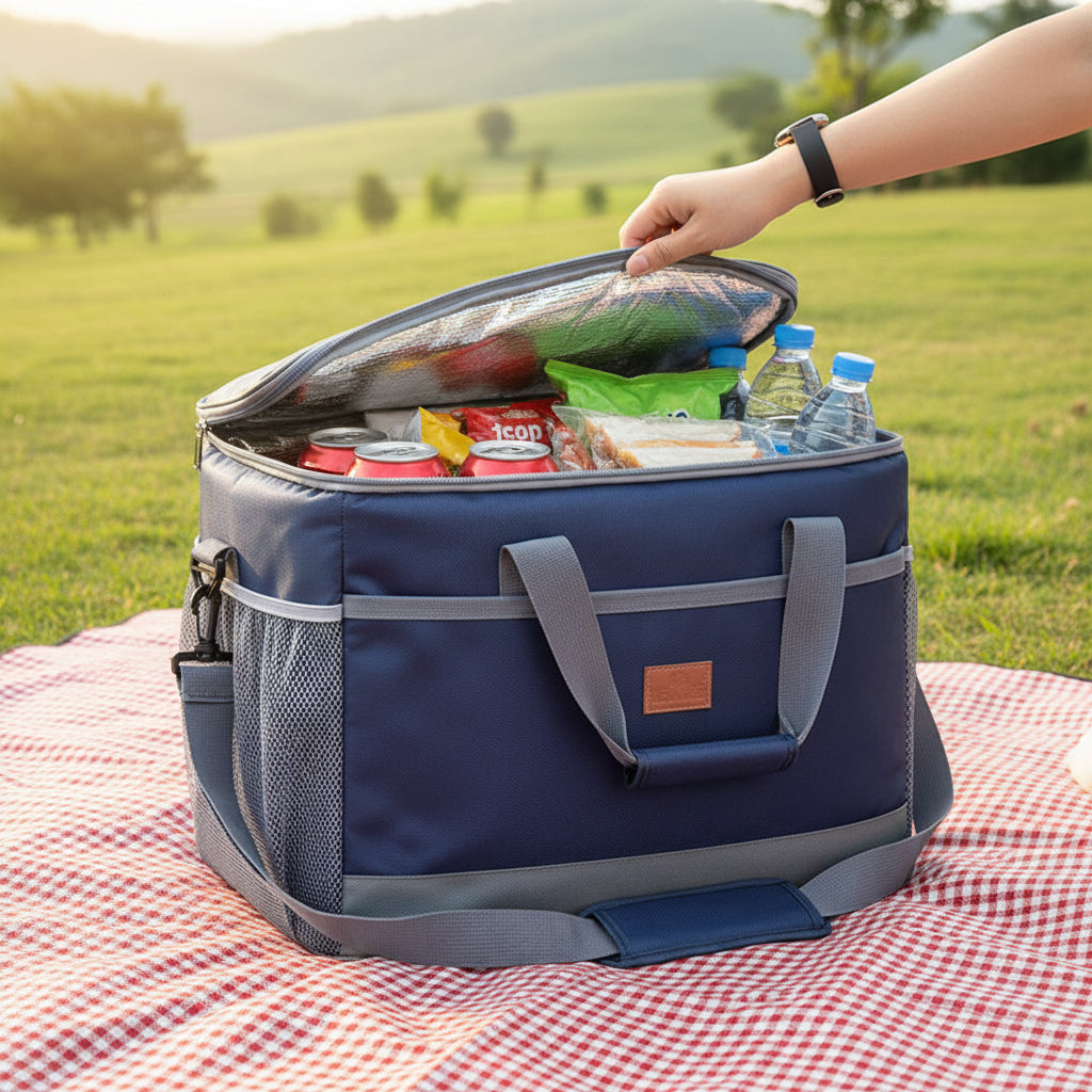 35L Insulated Cooler Bag with Zippered Top
