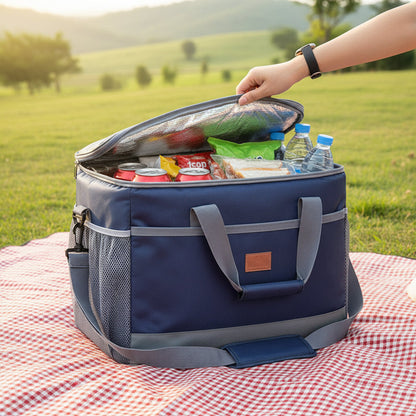 35L Insulated Cooler Bag with Zippered Top