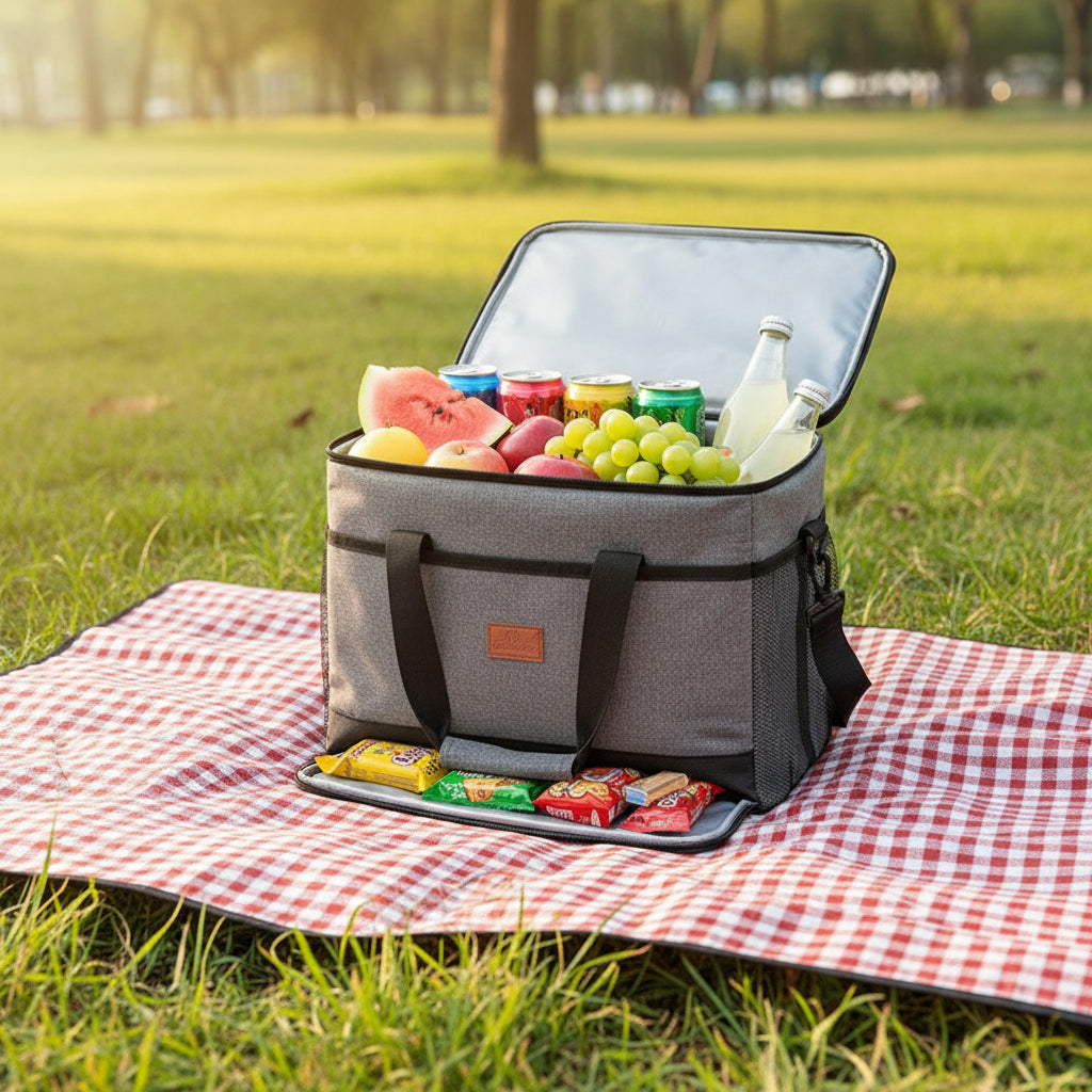 35L Insulated Cooler Bag with Zippered Top