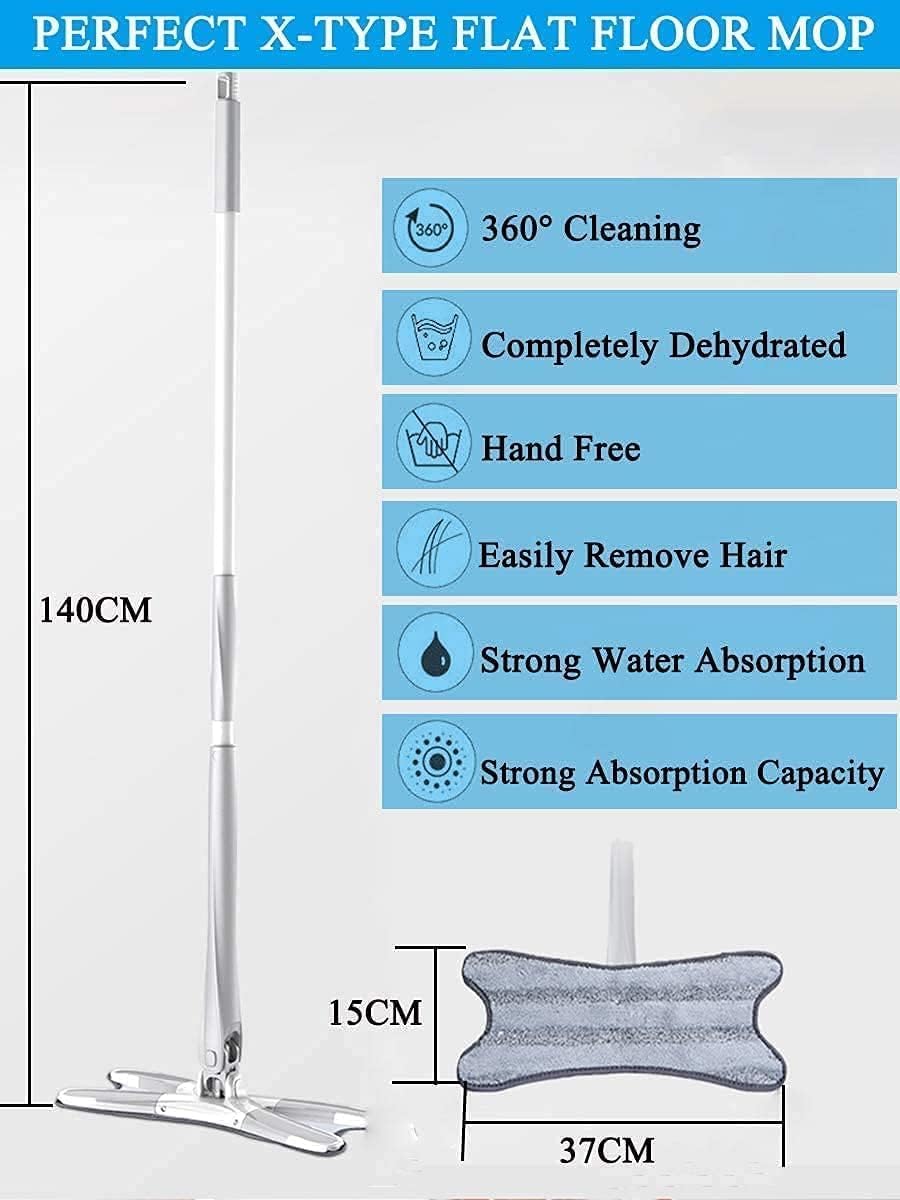 360 Degree Flat Floor Mop Microfiber Cleaning System