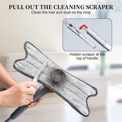 360 Degree Flat Floor Mop Microfiber Cleaning System