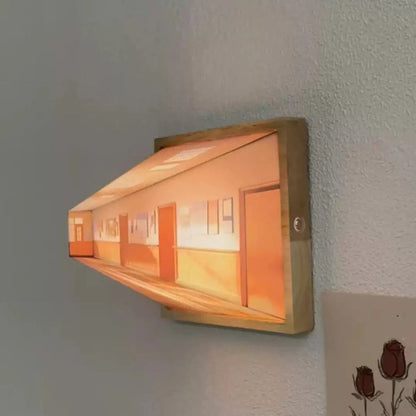 3D LED Wall Art Light Modern Optical Illusion Wall Lamp Decor