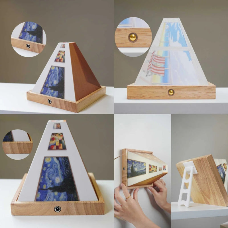 3D LED Wall Art Light Modern Optical Illusion Wall Lamp Decor