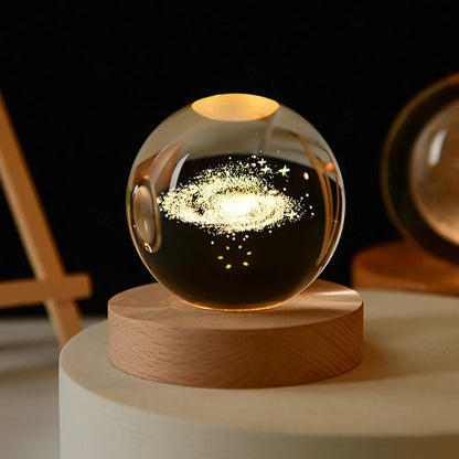 3D Solar System Globe Night Light LED Planet Lamp Decorative Space Table Lamp