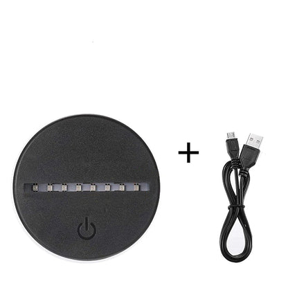 3D Sonic LED Night Light Touch Control USB Gaming Bedroom Lamp