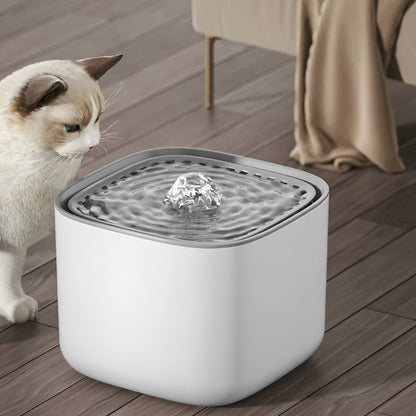 3L Automatic Pet Water Fountain with Filter and USB Power