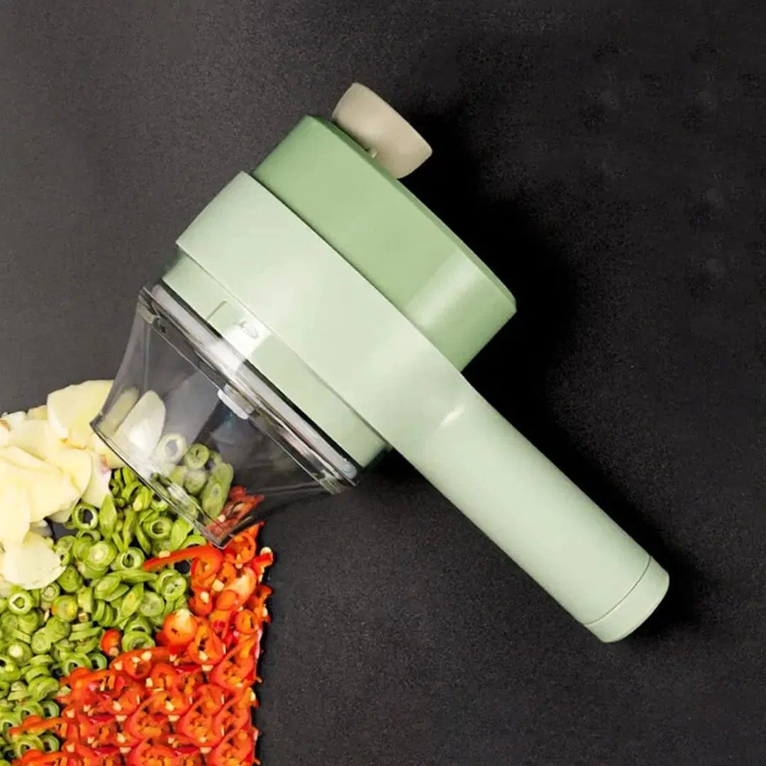 4 in 1 Electric Handheld Food Chopper Vegetable Garlic Meat Herb Portable Cutter
