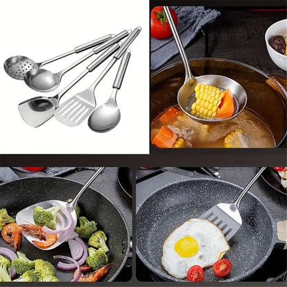 5 Piece Cooking Utensil Set Durable Kitchen Tools with Ergonomic Handles