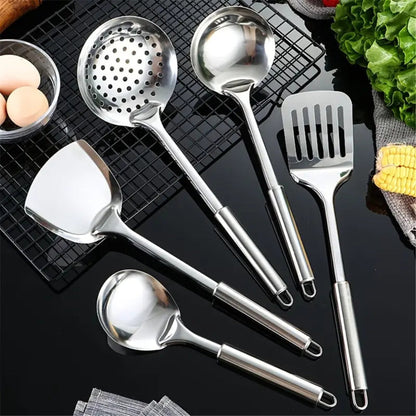 5 Piece Cooking Utensil Set Durable Kitchen Tools with Ergonomic Handles