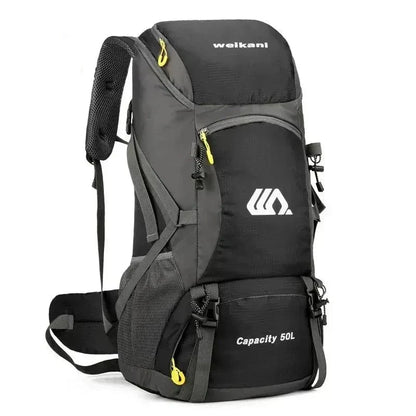 50L Waterproof Nylon Backpack – Large Capacity Camping and Hiking Rucksack