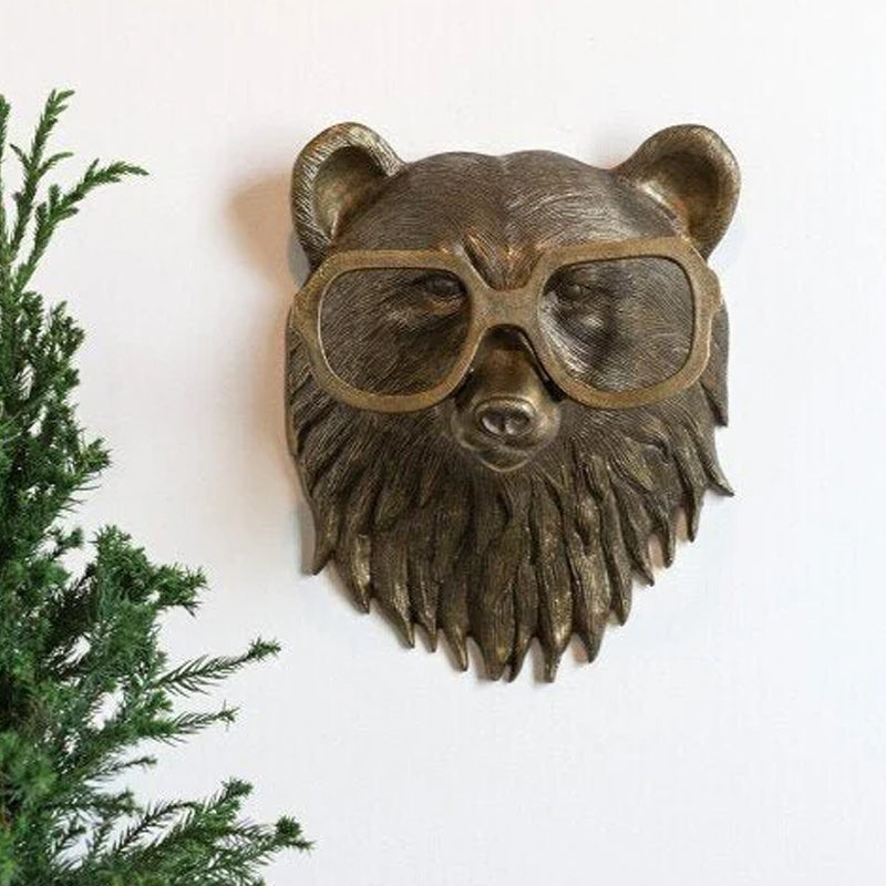 Abstract Animal Head Sculpture Resin Animal Statue Modern Home Decor Art Ornament