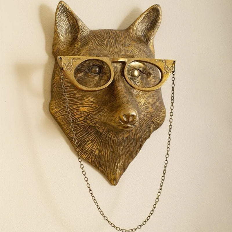 Abstract Animal Head Sculpture Resin Animal Statue Modern Home Decor Art Ornament
