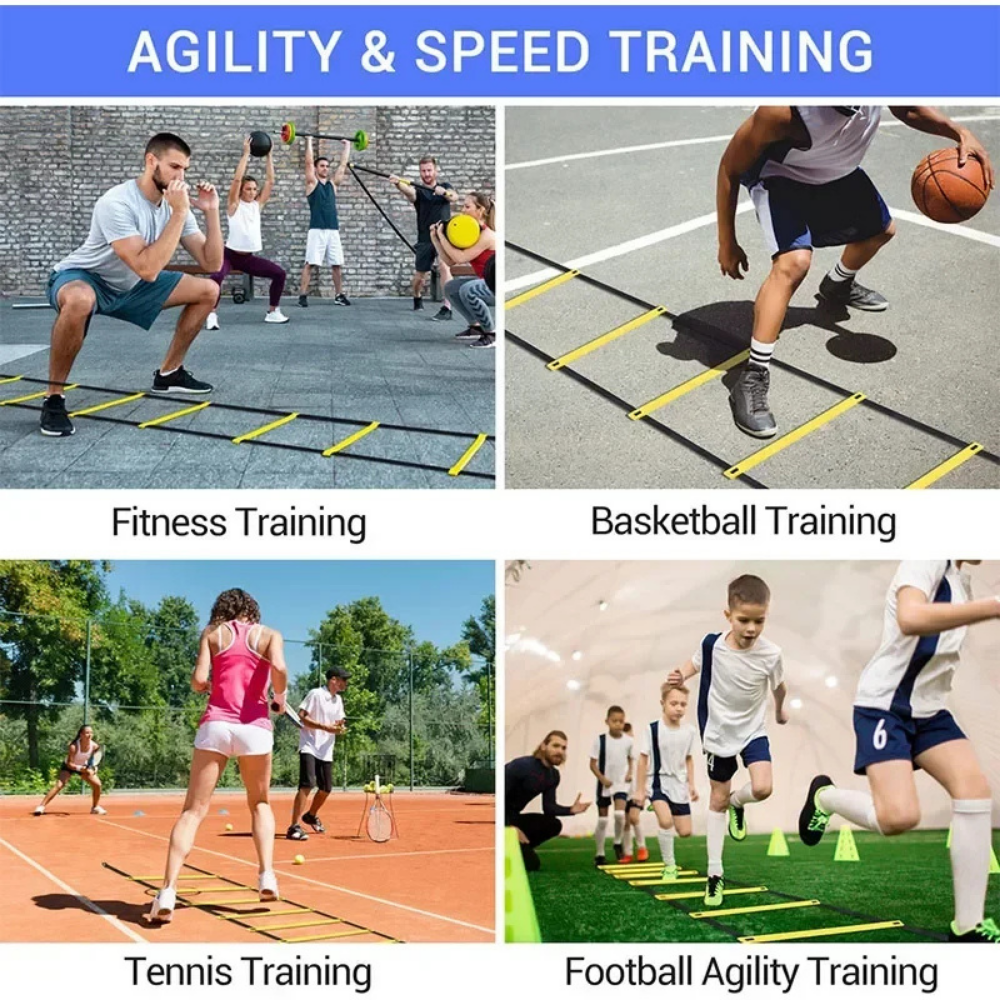 Adjustable Football Agility Ladder for Speed and Footwork Training