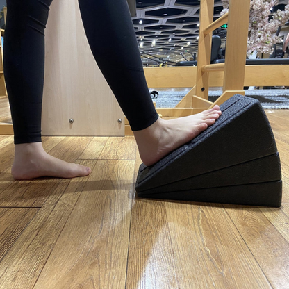 Adjustable Incline Support Block with Angled Stand Platform for Balance Mobility and Strength Training