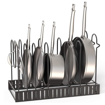 Adjustable Kitchen Pan Lid Holder Storage Rack Organizer