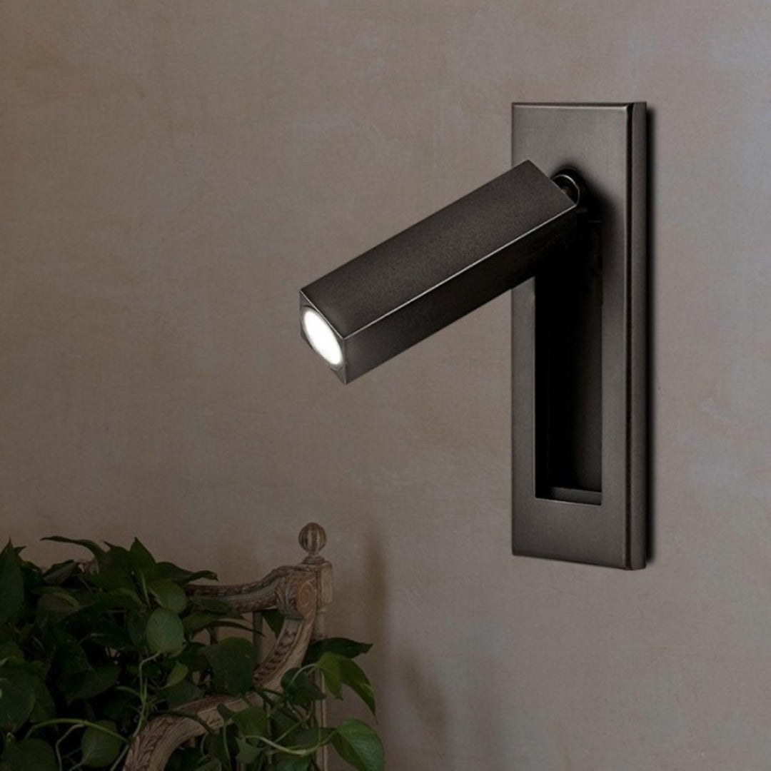 Adjustable LED Wall Reading Light Modern Pull Out Bedside Wall Lamp for Bedroom
