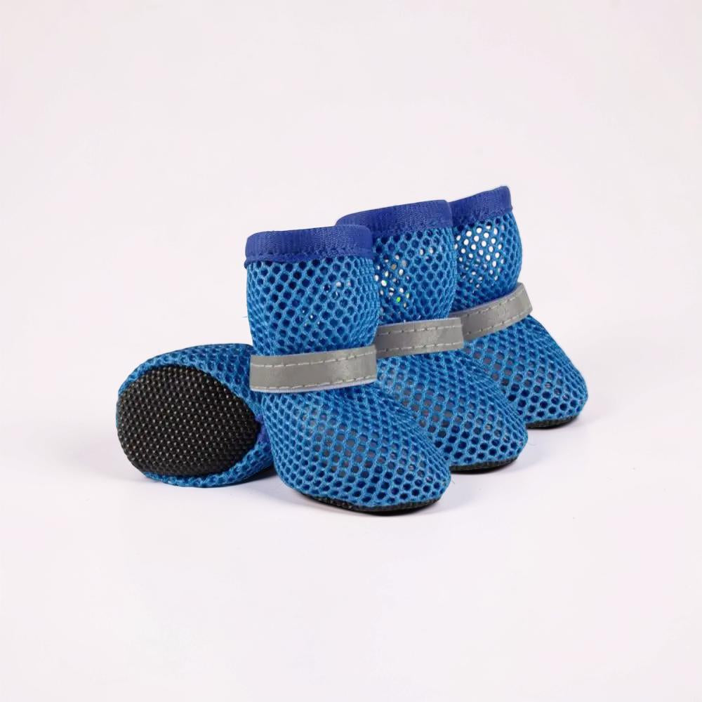 Adjustable Non Slip Dog Paw Boots Mesh Walking Shoes