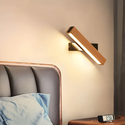 Adjustable Nordic Wooden LED Wall Light Modern Scandinavian Wall Lamp