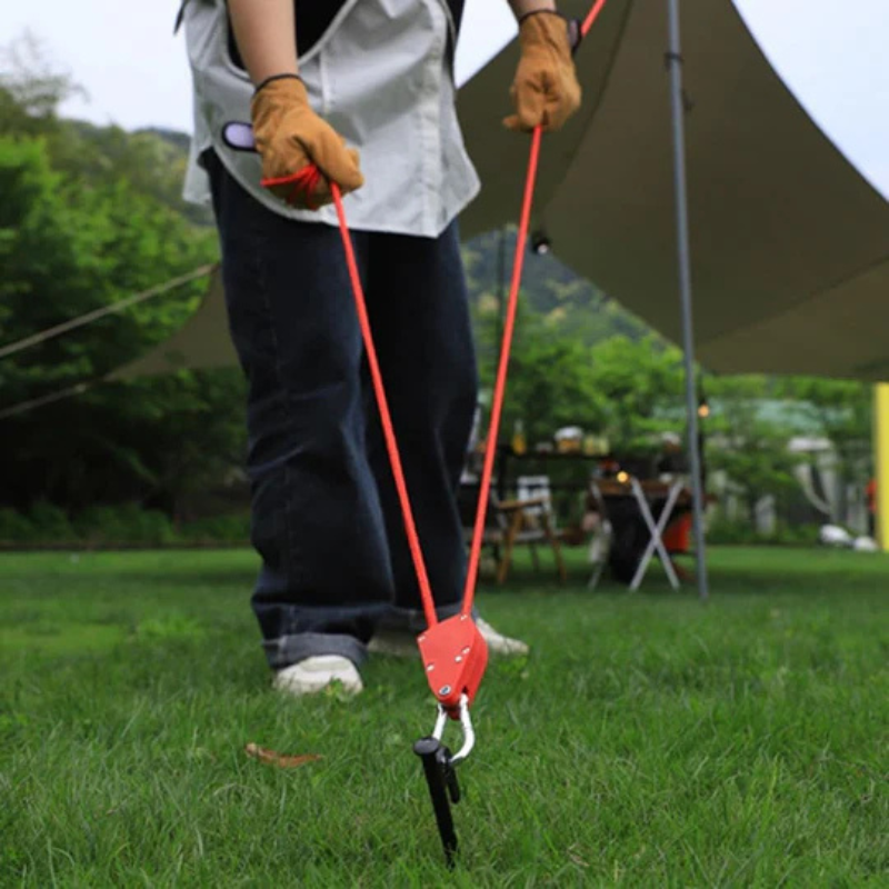 Adjustable Outdoor Rope Tensioners Pulley Hook Ratchet System
