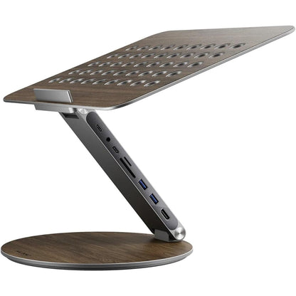 Adjustable Rotating Laptop Stand USB C Docking Station