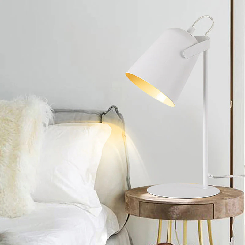 Adjustable Shade Desk Lamp Modern Table Lamp Office Reading Bedside Light