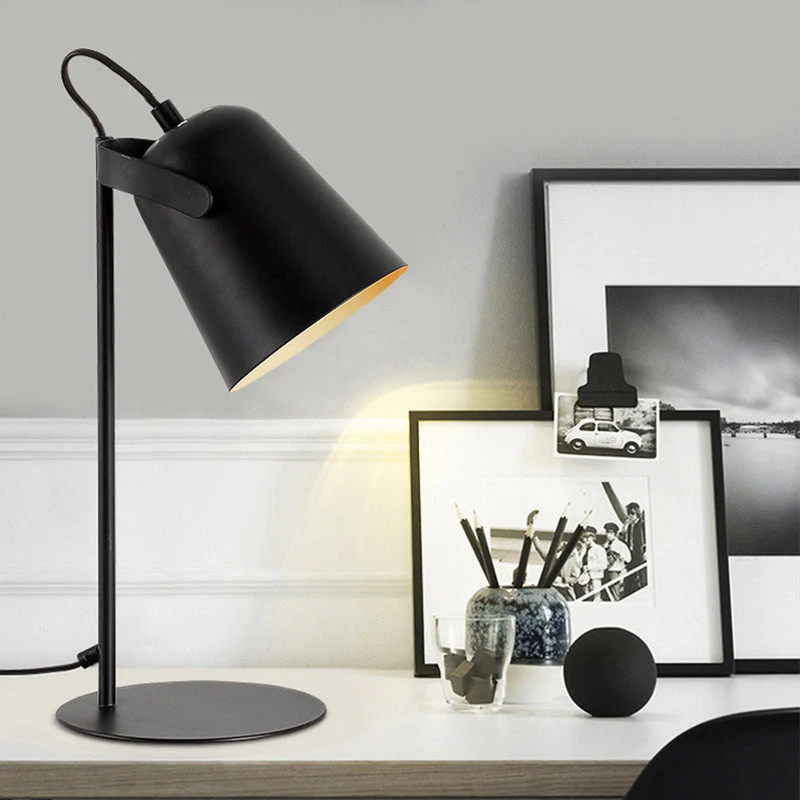 Adjustable Shade Desk Lamp Modern Table Lamp Office Reading Bedside Light
